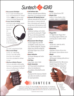 Suntech 4240 Brochure Back