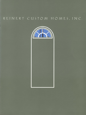 Reinert Custom Homes Brochure Cover